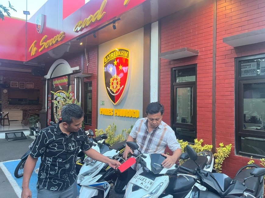 Polres Ponorogo Ungkap Jaringan Curanmor, Lima Motor Disita